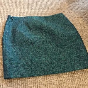 Elie Tahari blue tweed mini skirt sz 2